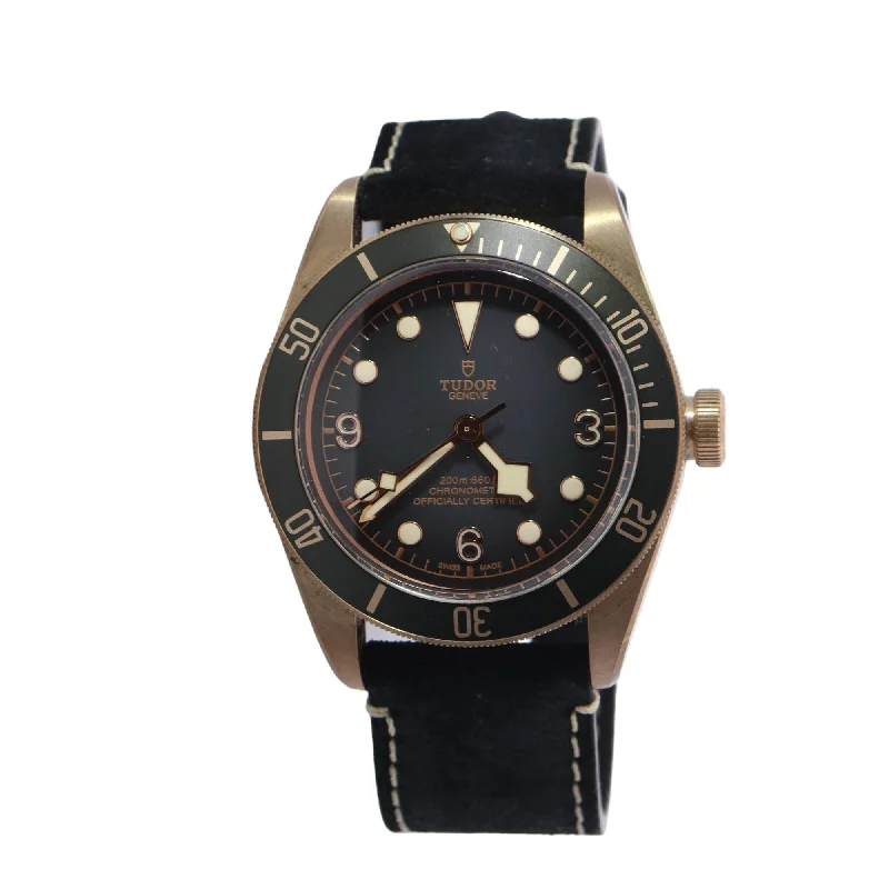 Tudor Black Bay Bronze 43mm Gray Arabic & Dot Dial Watch Reference# 79250BA