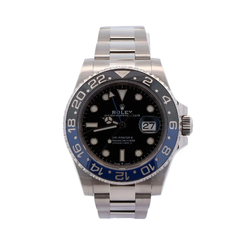 Rolex GMT Master II 40mm Black Dial Watch Ref# 126710BLNR