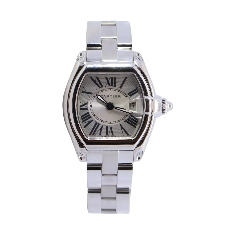 Cartier Roadster 31mm Silver Dial Watch Ref# W62016V3