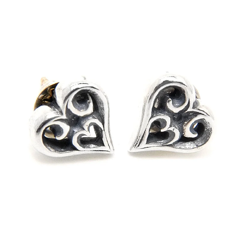 stackable rings for women -Tribal Heart Earrings