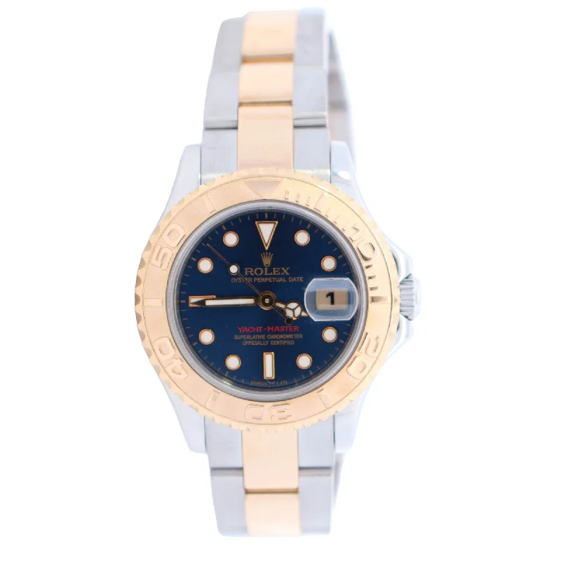 Rolex Lady Yacht Master 29mm Blue Dial Watch Ref# 169623