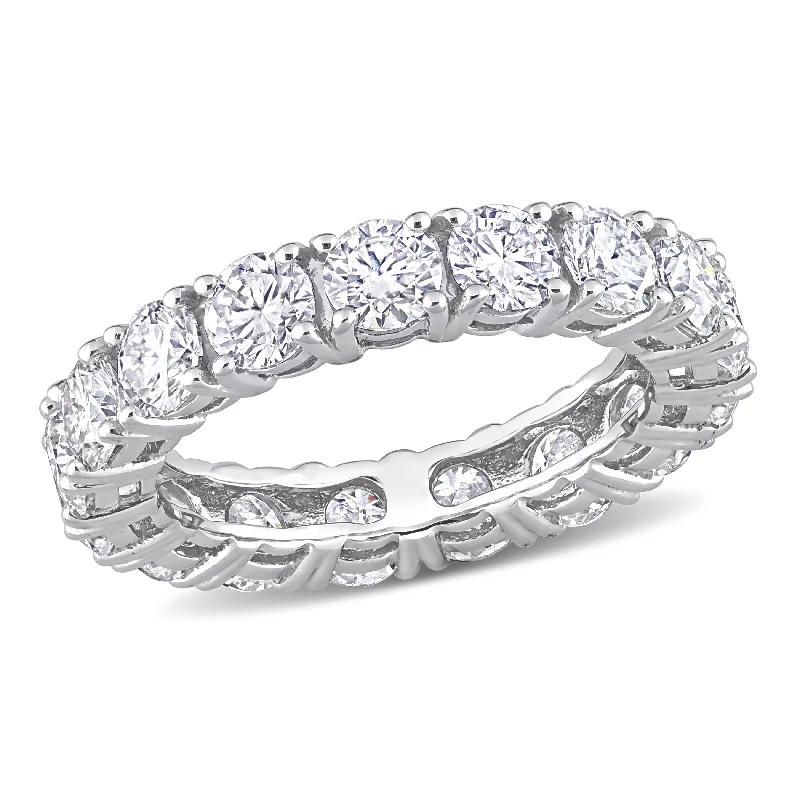 Miadora 3 7/8ct TGW Created Moissanite Full-Eternity Band Ring in 10k White Gold