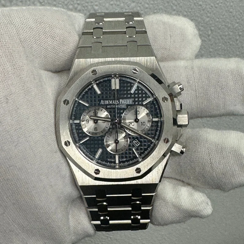 Audemars Piguet Royal Oak 41mm Blue Dial Watch Ref# 26331ST.OO.1220ST.01