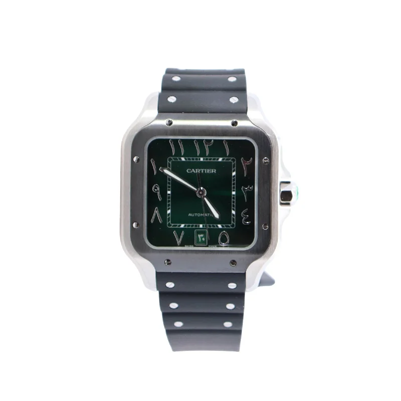 Cartier Santos 40mm Green Dial Ref# WSSA0055