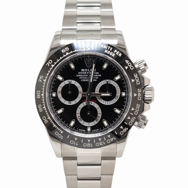 Rolex Daytona 40mm Black Dial Watch Ref# 116500LN