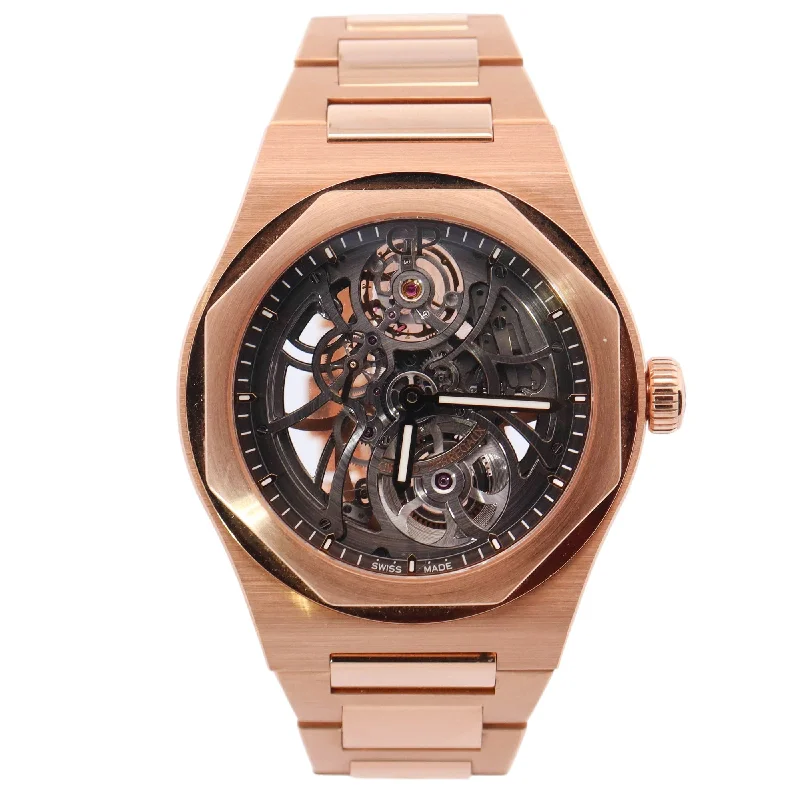 Girard Perregaux Laureato Rose Gold 42mm Skeleton Dot Dial Watch Reference# 81015-52-002-52A