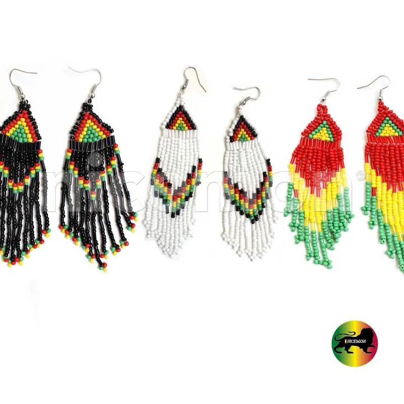 crystal earrings for women -Jamaican Earrings Jamaica Rasta Rasta Marley Earring Reggae Caribbean style