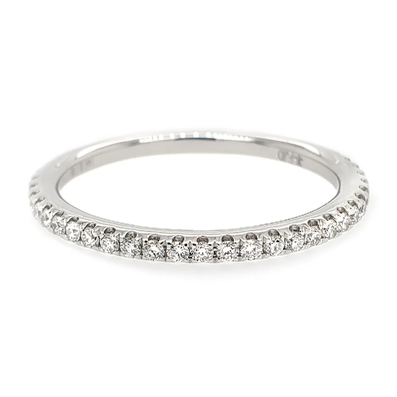 fancy diamond engagement rings -Classic Pave Diamond Band- 0.26 ctw.