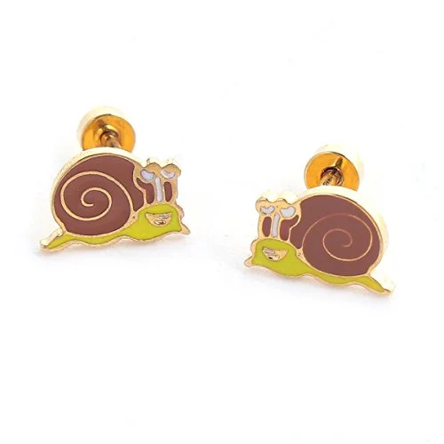 adjustable rings for women -SEXY SPARKLES stainless steel Snail stud earrings for girls teens women Hypoallergenic jewelry