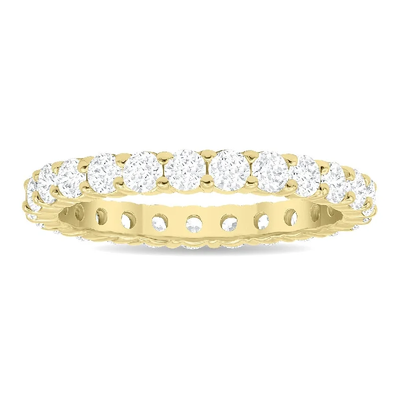 1 1/2 Carat TW Low Set Diamond Eternity Band in 10K Yellow Gold