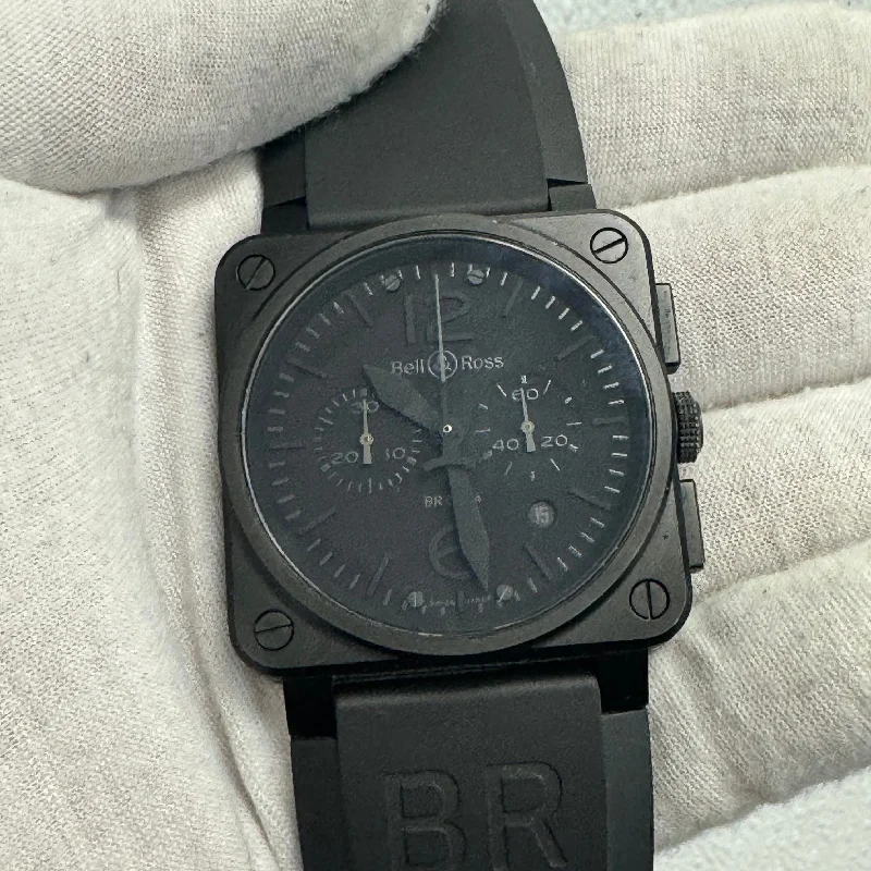 Bell & Ross BR 03-94 Phantom 42mm Black Dial Watch Ref# BR 03-94