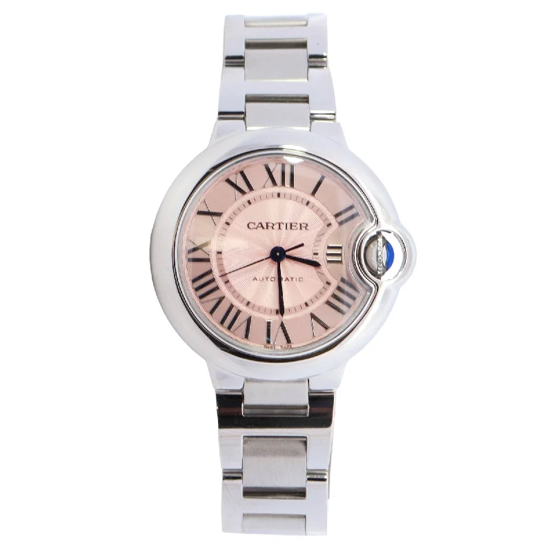 Cartier Ballon Bleu Pink Dial Watch Ref# WSBB0046