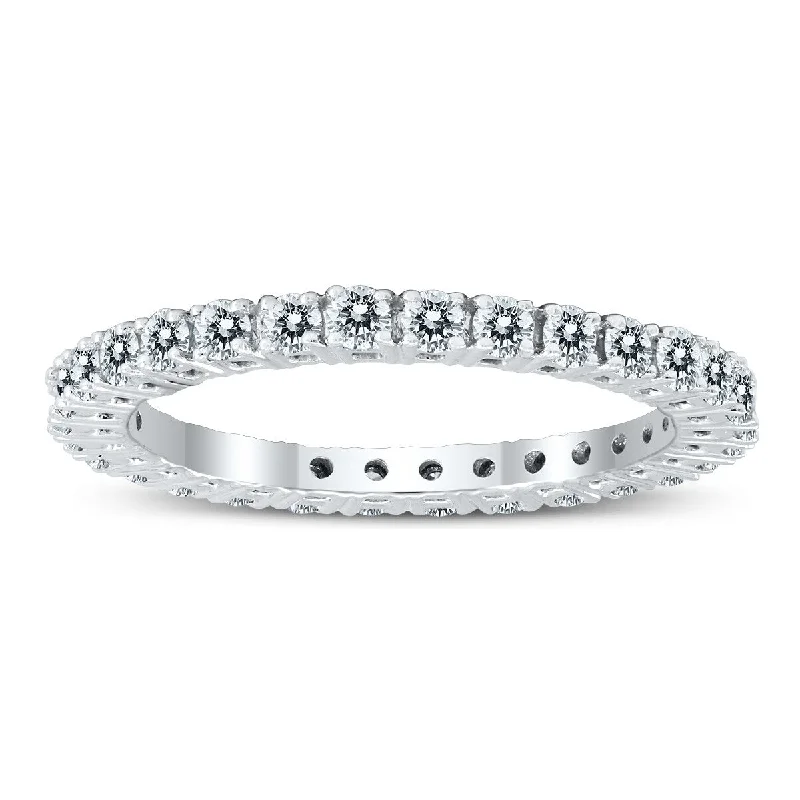 Marquee Certified 1 Carat TW Diamond Eternity Band in 10k White Gold