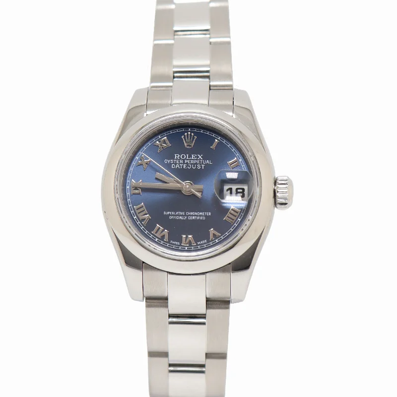 Rolex Datejust 26mm Blue Dial Watch Ref# 179160