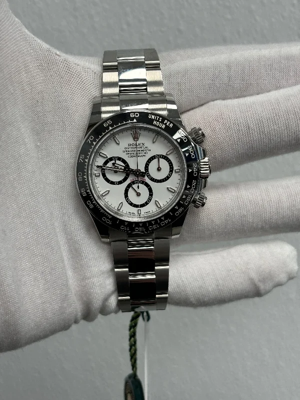 Rolex Daytona "Panda" Stainless Steel 40mm White Chronograph Dial Watch Reference# 126500LN