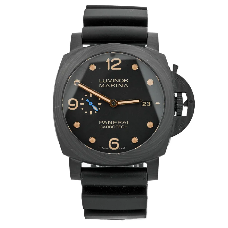 Panerai Luminor 44mm Black Dial Watch Ref# PAM00661