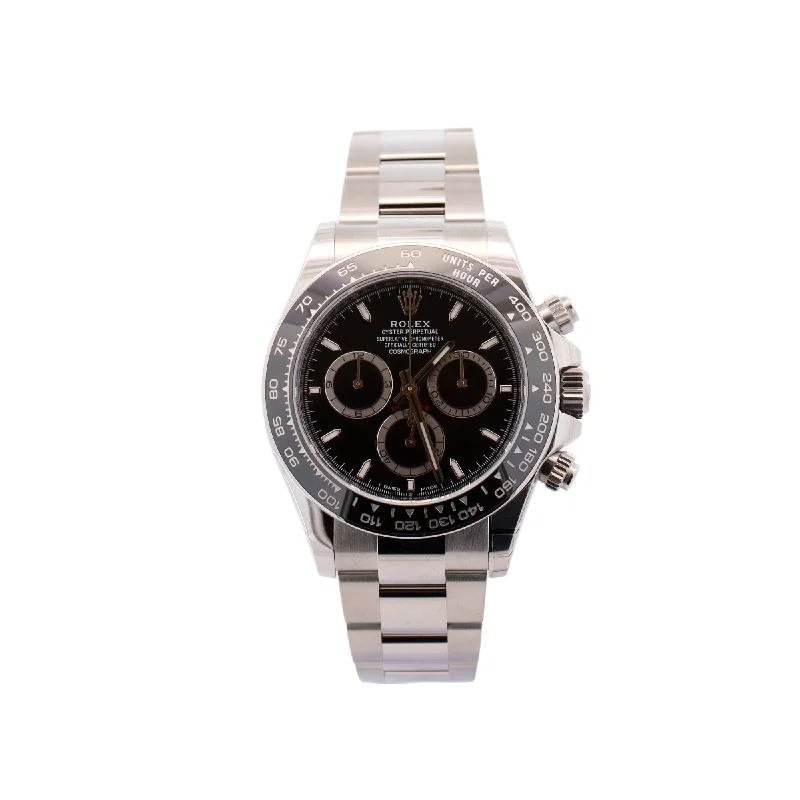 Rolex Daytona Stainless Steel 40mm Black Chronograph Dial Watch Reference #: 126500LN