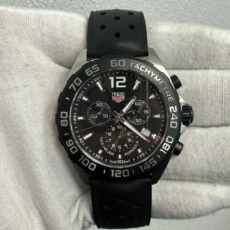 Tag Heuer Formula 1  43mm Black Dial Watch Ref# CAZ1010