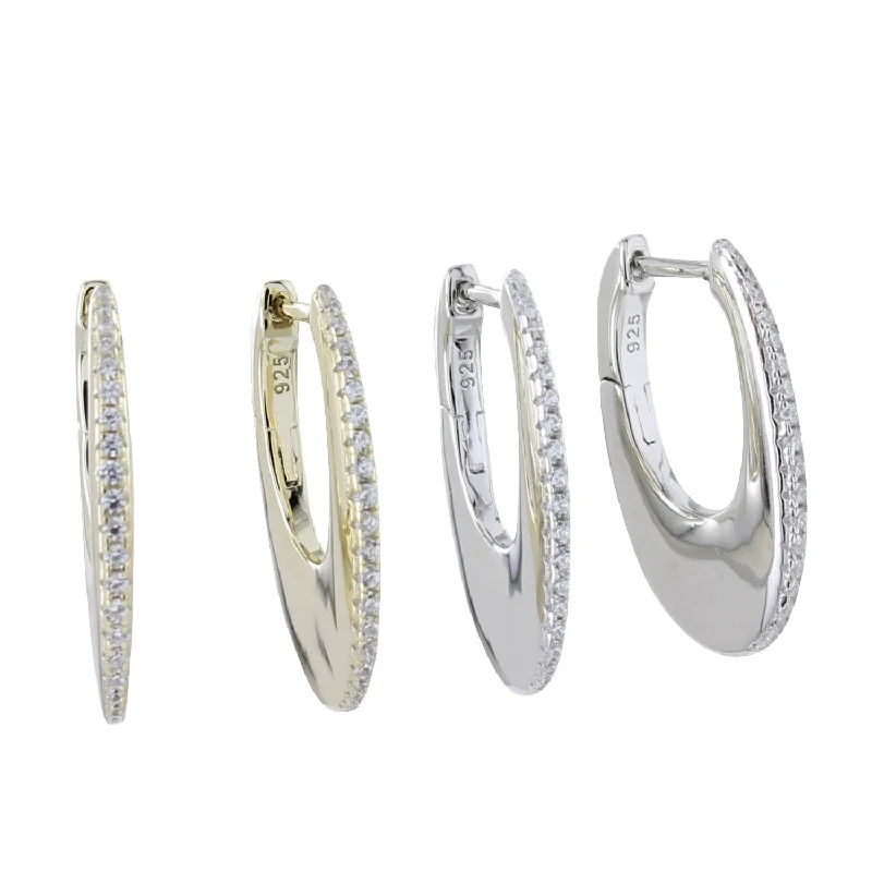 stackable gold rings for women -Radiant Hoop Earrings